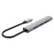 Orico AH-13 USB-C Hub Docking Station 1x USB-A 3.0 + 3x USB-A 2.0 - Gray