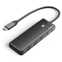 Orico Hub USB-C Orico PAPW2AC-C3 docking station 2x USB-A 3.0 + 2x USB-C 3.0 - black