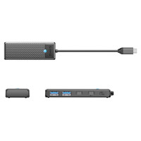 Orico Hub USB-C Orico PAPW2AC-C3 docking station 2x USB-A 3.0 + 2x USB-C 3.0 - black