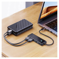 Orico Hub USB-C Orico PAPW2AC-C3 docking station 2x USB-A 3.0 + 2x USB-C 3.0 - black