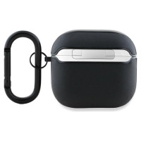Mercedes AMG Leather White Logo Case for AirPods 4 - Black / White