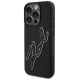 Karl Lagerfeld 3D Rubber Signature Case for iPhone 15 Pro Max - Black