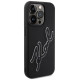 Karl Lagerfeld 3D Rubber Signature Case for iPhone 15 Pro Max - Black