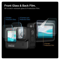 Spigen Glass.tR Slim Tempered Glass + Film 2-Set for GoPro Hero 9 / 10 / 11 / 12 - Transparent
