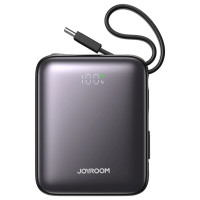Joyroom JR-PBF27 10000mAh 22.5W Powerbank with Built-in USB-C and Lightning Cables - Black