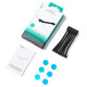 Joyroom JR-ZS422 Cable Organizer Silicone Headband with Magnet, Set of 6 - Black