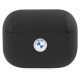 BMW BMAP2SSLBK AirPods Pro 2 (2022/2023) cover black/black Geniune Leather Silver Logo