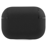 BMW BMAP2SSLBK AirPods Pro 2 (2022/2023) cover black/black Geniune Leather Silver Logo