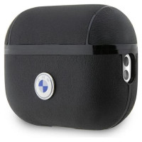 BMW BMAP2SSLBK AirPods Pro 2 (2022/2023) cover black/black Geniune Leather Silver Logo