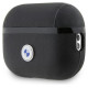 BMW BMAP2SSLBK AirPods Pro 2 (2022/2023) cover black/black Geniune Leather Silver Logo