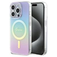 Guess GUHMP15XHITSU iPhone 15 Pro Max 6.7" purple/purple hardcase IML Iridescent MagSafe