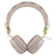 Guess Bluetooth ENC GUBH70EPOSMW Brown/Brown Peony Script Round Shape Headphones