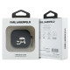 Karl Lagerfeld KLA4RUNKCHK AirPods 4 cover black/black Silicone Karl&Chaupette Head 3D
