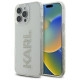 Karl Lagerfeld KLHCP16XHKLSTDCT iPhone 16 Pro Max 6.9" Clear Hard Case IML Rhinestones Logo