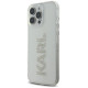 Karl Lagerfeld KLHCP16XHKLSTDCT iPhone 16 Pro Max 6.9" Clear Hard Case IML Rhinestones Logo