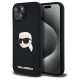 Karl Lagerfeld KLHMP15SSKHPPLK iPhone 15 6.1" black/black hardcase Silicone Karl Head Print MagSafe