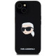 Karl Lagerfeld KLHMP15SSKHPPLK iPhone 15 6.1" black/black hardcase Silicone Karl Head Print MagSafe