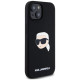 Karl Lagerfeld KLHMP15SSKHPPLK iPhone 15 6.1" black/black hardcase Silicone Karl Head Print MagSafe