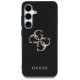 Guess Grained Big 4G Logo Small Classic Logo case for Samsung Galaxy S25 black