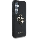 Guess Grained Big 4G Logo Small Classic Logo case for Samsung Galaxy S25 Plus black