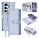Dux Ducis Lawa Leather Case for Samsung Galaxy S25+ with Detachable Magnetic Wallet - Blue