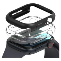 Ringke Slim 2-pack Case for Apple Watch 10 46mm - Clear and Matte Black