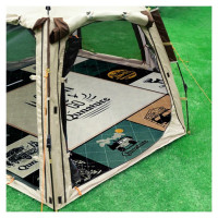 Qunature picnic mat waterproof tourist blanket 2 x 2 m - multicolored