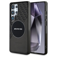 Mercedes AMG Transparent Rhombs MagSafe Case for Samsung Galaxy S25 Ultra - Black