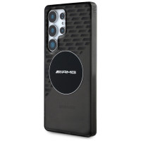Mercedes AMG Transparent Rhombs MagSafe Case for Samsung Galaxy S25 Ultra - Black