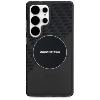 Mercedes AMG Transparent Rhombs MagSafe Case for Samsung Galaxy S25 Ultra - Black