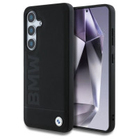 BMW Leather Big Wordmark Case for Samsung Galaxy S25 - Black