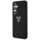 Guess Hot Stamp 4G Pattern Triangle Metal Logo case for Samsung Galaxy S25 - black