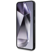 Guess Hot Stamp 4G Pattern Triangle Metal Logo case for Samsung Galaxy S25 - black