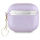 Guess Metallic Script Charm Case for AirPods 4 - Purple