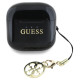 Guess Glossy Effect Printed Classic Logo & Charm TWS headphones - black
