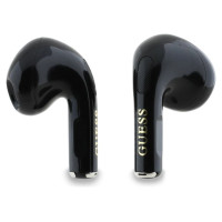 Guess Glossy Effect Printed Classic Logo & Charm TWS headphones - black