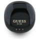 Guess Glossy Effect Egg Shape Printed Classic Logo TWS headphones - black