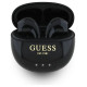 Guess Glossy Effect Egg Shape Printed Classic Logo TWS headphones - black