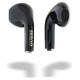 Guess Glossy Effect Egg Shape Printed Classic Logo TWS headphones - black