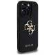 Guess Grained Big 4G Logo Small Classic Logo case for iPhone 16 Pro - black