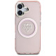 Guess IML Metal Mountain Logo MagSafe iPhone 16 Case - Pink