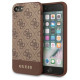 Guess 4G Stripe Collection case for iPhone 7 / 8 / SE 2020 / SE 2022 - brown