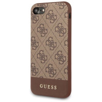 Guess 4G Stripe Collection case for iPhone 7 / 8 / SE 2020 / SE 2022 - brown