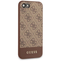 Guess 4G Stripe Collection case for iPhone 7 / 8 / SE 2020 / SE 2022 - brown