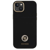 Guess Silicone Logo Strass 4G Case for iPhone 15 Plus / 14 Plus 6.7" - Black