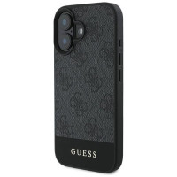 Guess 4G Bottom Stripe Case for iPhone 16 Plus 6.7" - Gray