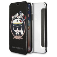 Karl Lagerfeld Signature Glitter iPhone X/Xs Case - Black