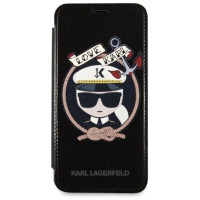 Karl Lagerfeld Signature Glitter iPhone X/Xs Case - Black