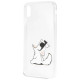 Karl Lagerfeld Choupette Fun iPhone Xs Max Case - Transparent