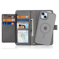 Dux Ducis Lawa Leather Case for iPhone 15 - Gray